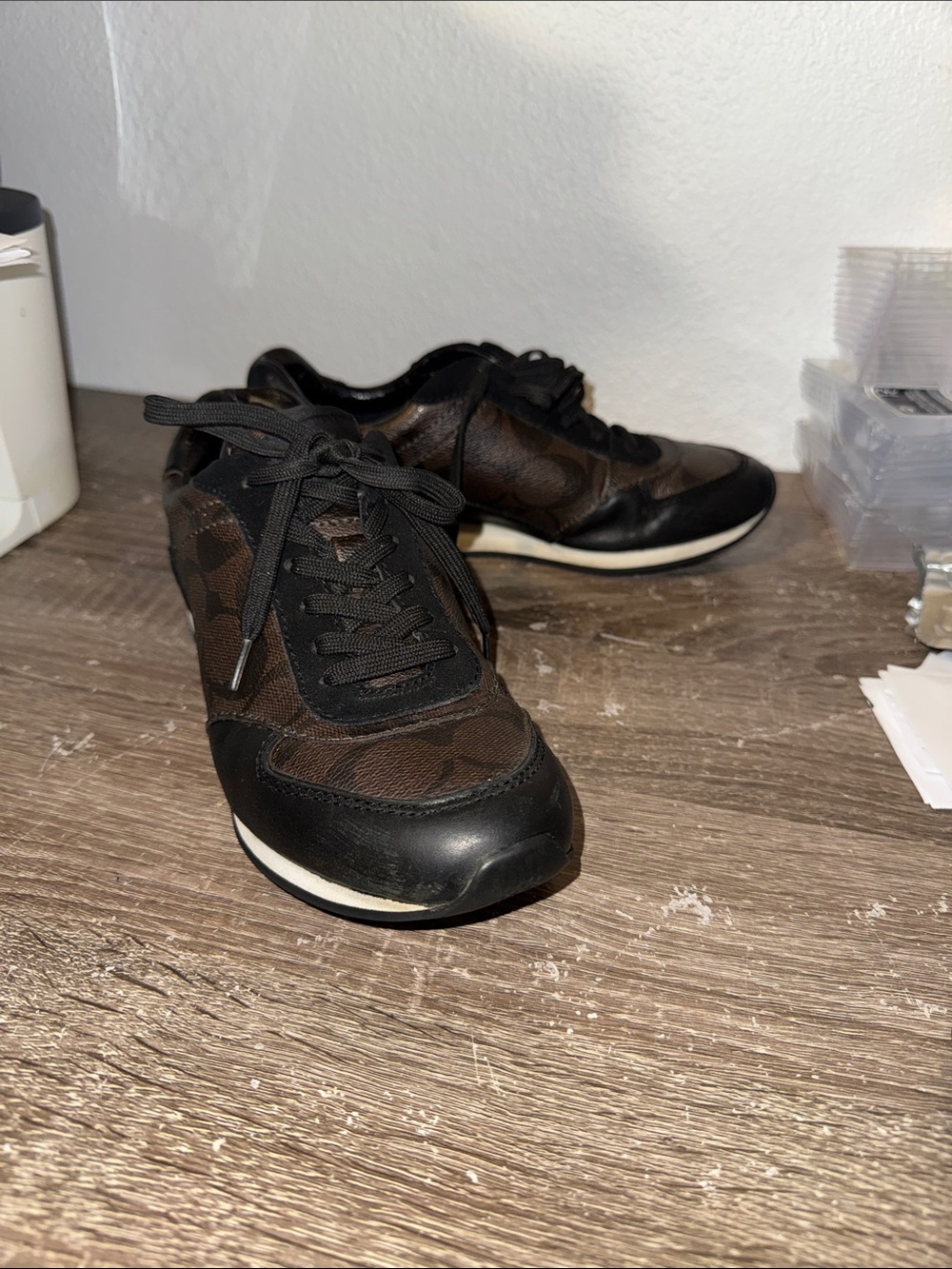 Women's Fashion Sneakers in Brown and Black - COACH